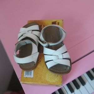 Salt water leather toddler sandals